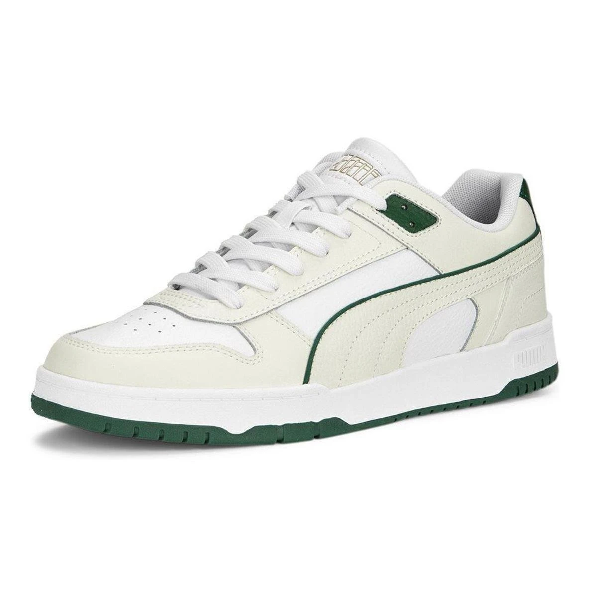 Tênis Puma RBD Game Low White Vapor Gray Vine Gold 3 Tênis Puma RBD Game Low White Vapor Gray Vine Gold