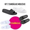 Kit 2 SandĂĄlias Chinelo Slide Moleca Nuvem Feminino Preto/Branco 2 Kit 2 SandĂĄlias Chinelo Slide Moleca Nuvem Feminino Preto/Branco -Redley Store 2I8 7706 006 zoom1