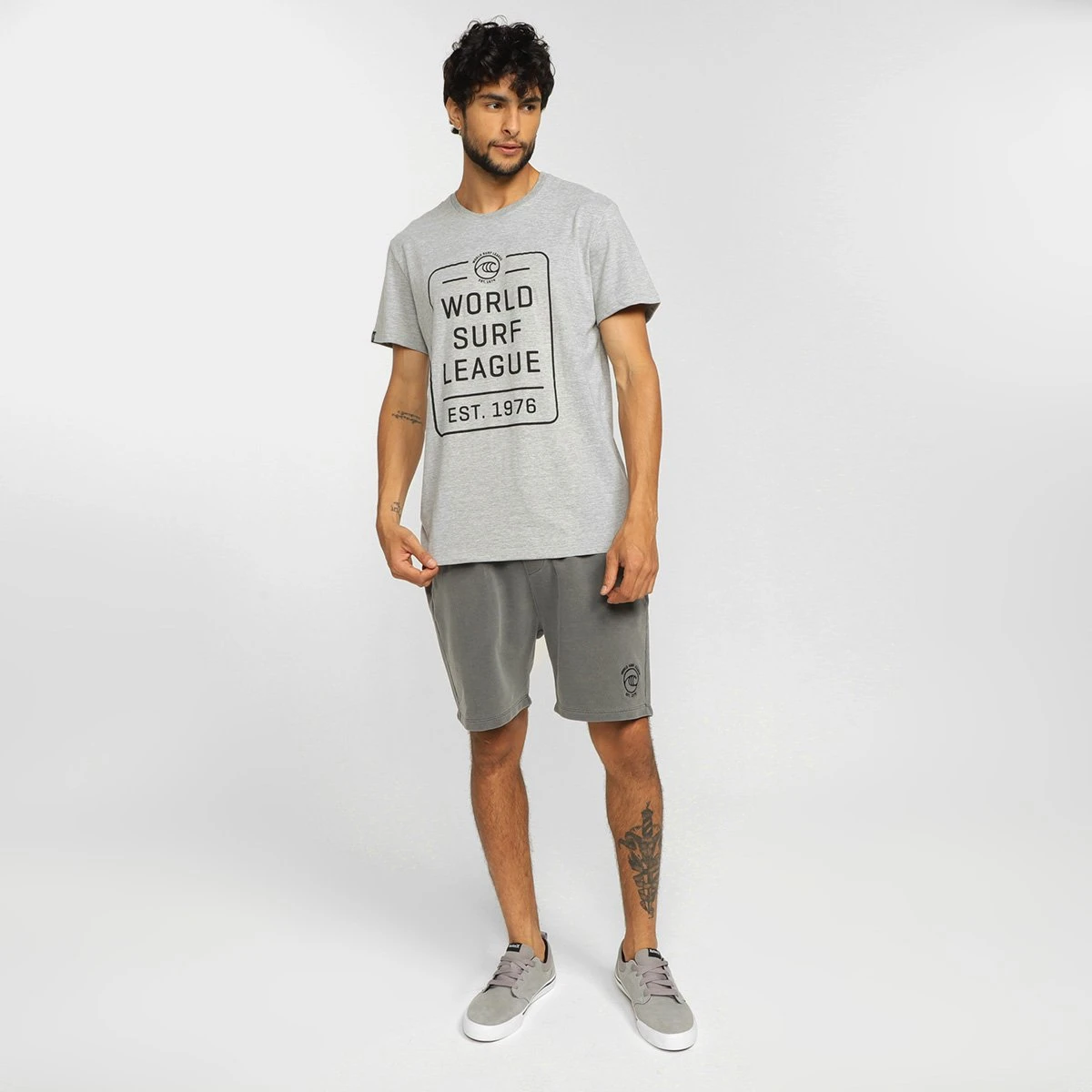 Bermuda Moletom WSL Small Logo Masculina 6 Bermuda Moletom WSL Small Logo Masculina - Image 4