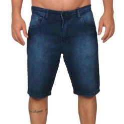 Bermuda Jeans Lost Relaxed Blue Median Lost
