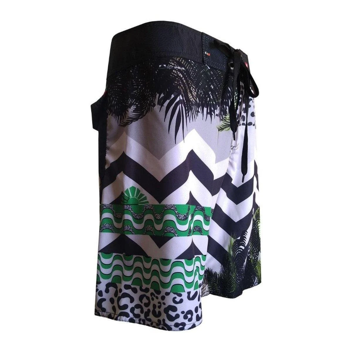 Mortality Bermuda Surf Coqueiro Praia Alto Verão Tecnologia E Secagem Rápida - Preto 4 Mortality Bermuda Surf Coqueiro Praia Alto Verão Tecnologia E Secagem Rápida - Preto - Image 2