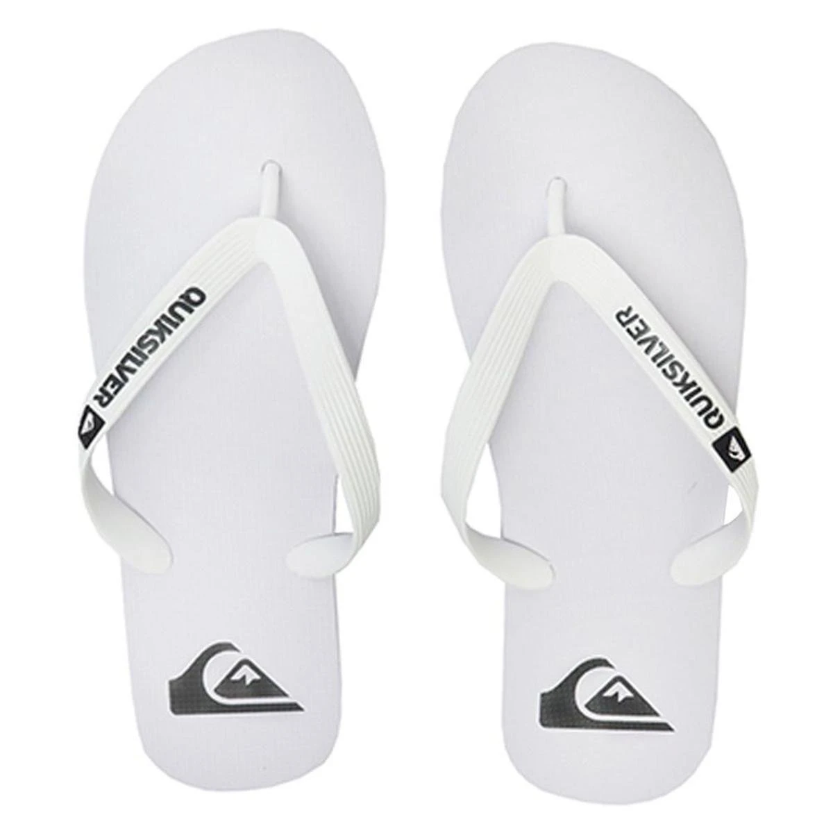 Chinelo Quiksilver Molokai Solid Branco 3 Chinelo Quiksilver Molokai Solid Branco
