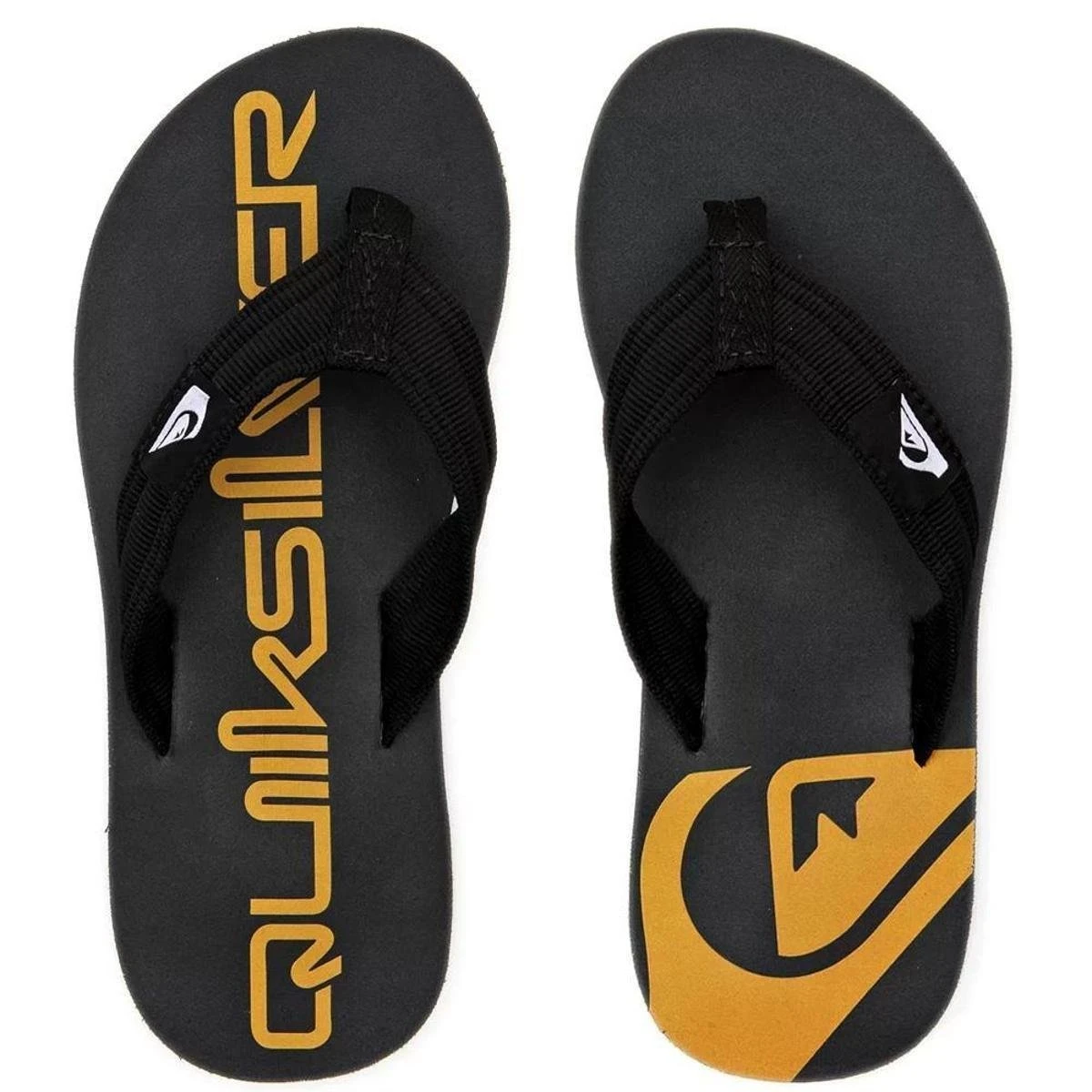 Chinelo Quiksilver Layback Sig Amarelo 3 Chinelo Quiksilver Layback Sig Amarelo