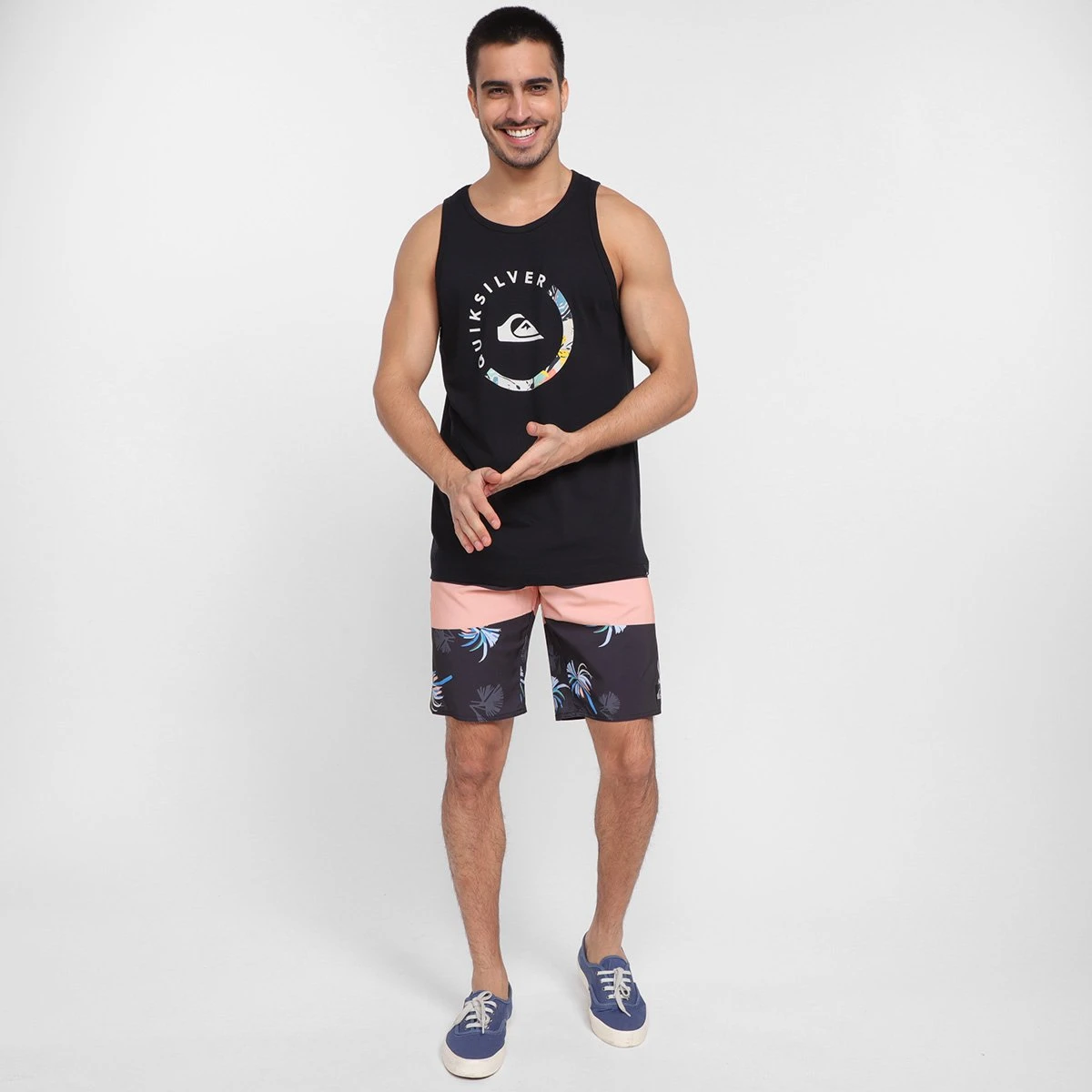 Bermuda Boardshort Quiksilver Surfsilk Sessions Flower 20 Masculina 6 Bermuda Boardshort Quiksilver Surfsilk Sessions Flower 20 Masculina - Image 4