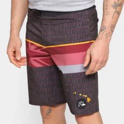 Bermuda D'Água Quiksilver Surfsilk Faded Stripe 20 Masculina