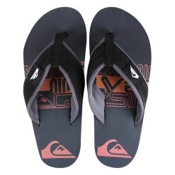 Chinelo Quiksilver Layback Word Block Masculino