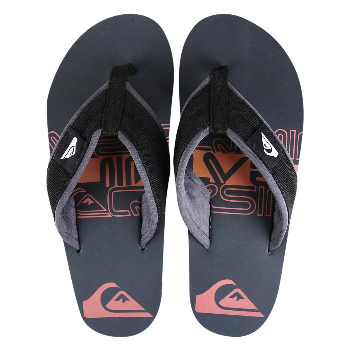 Chinelo Quiksilver Layback Word Block Masculino 3 Chinelo Quiksilver Layback Word Block Masculino