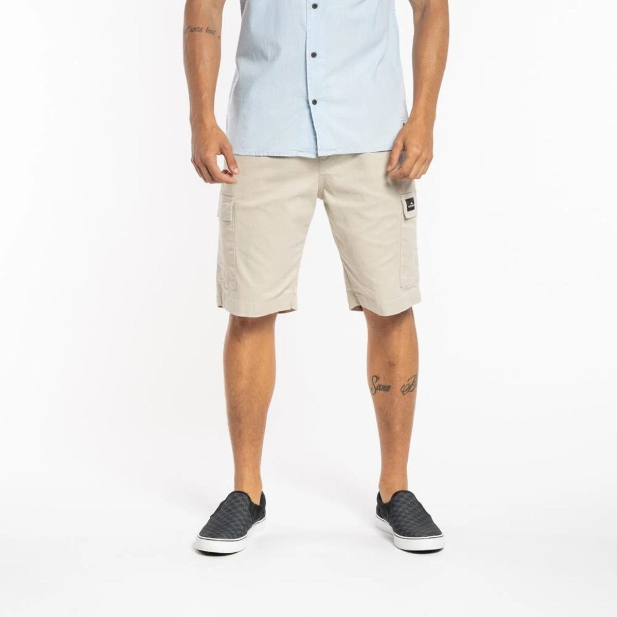 Quiksilver BERMUDA TAXER CARGO - CAQUI - GG 3 Quiksilver BERMUDA TAXER CARGO - CAQUI - GG