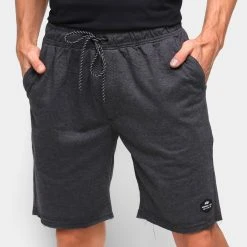 Bermuda Moletom Natural Art Basic Masculina