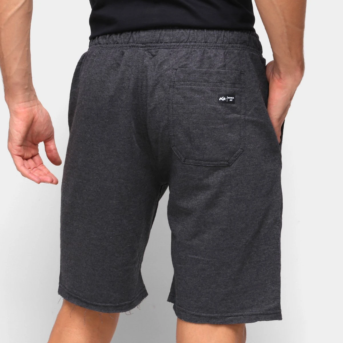 Bermuda Moletom Natural Art Basic Masculina 4 Bermuda Moletom Natural Art Basic Masculina - Image 2