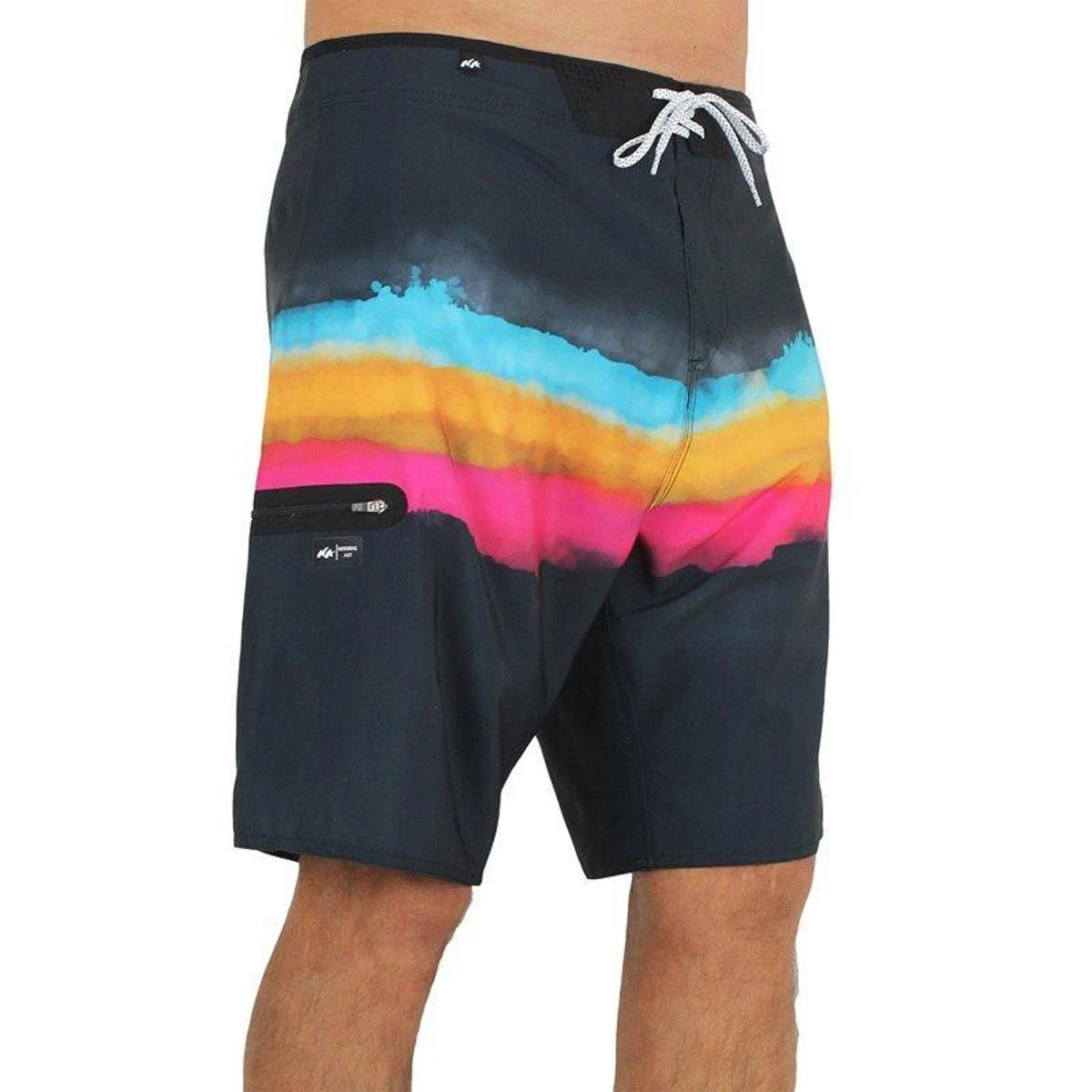 Bermuda Natural Art Dawn Stripes Black 5 Bermuda Natural Art Dawn Stripes Black - Image 3