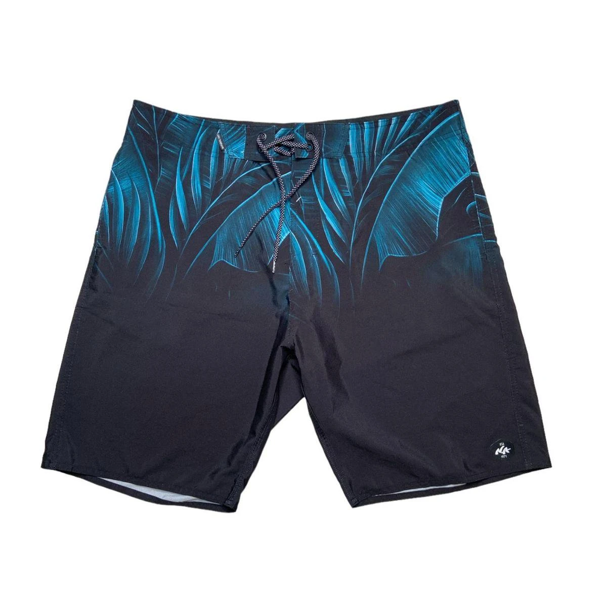 Boardshort Natural Art Plus Size Tropic Free - Preto X Azul 3 Boardshort Natural Art Plus Size Tropic Free - Preto X Azul