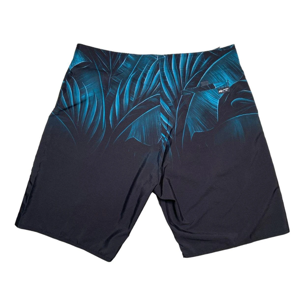 Boardshort Natural Art Plus Size Tropic Free - Preto X Azul 4 Boardshort Natural Art Plus Size Tropic Free - Preto X Azul - Image 2