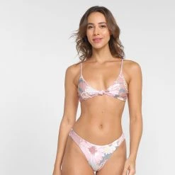Conjunto De Biquini Tanga Roxy Super Girly