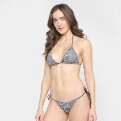 Conjunto De Biquini Hang Loose Cortininha Geométrica