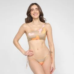 Conjunto De Biquini Hang Loose Um Ombro Só