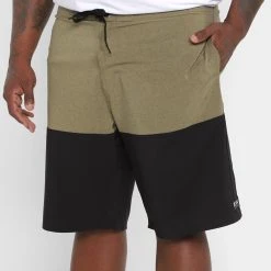 Bermuda Hang Loose Hibrida Blockparty Plus Size Masculina