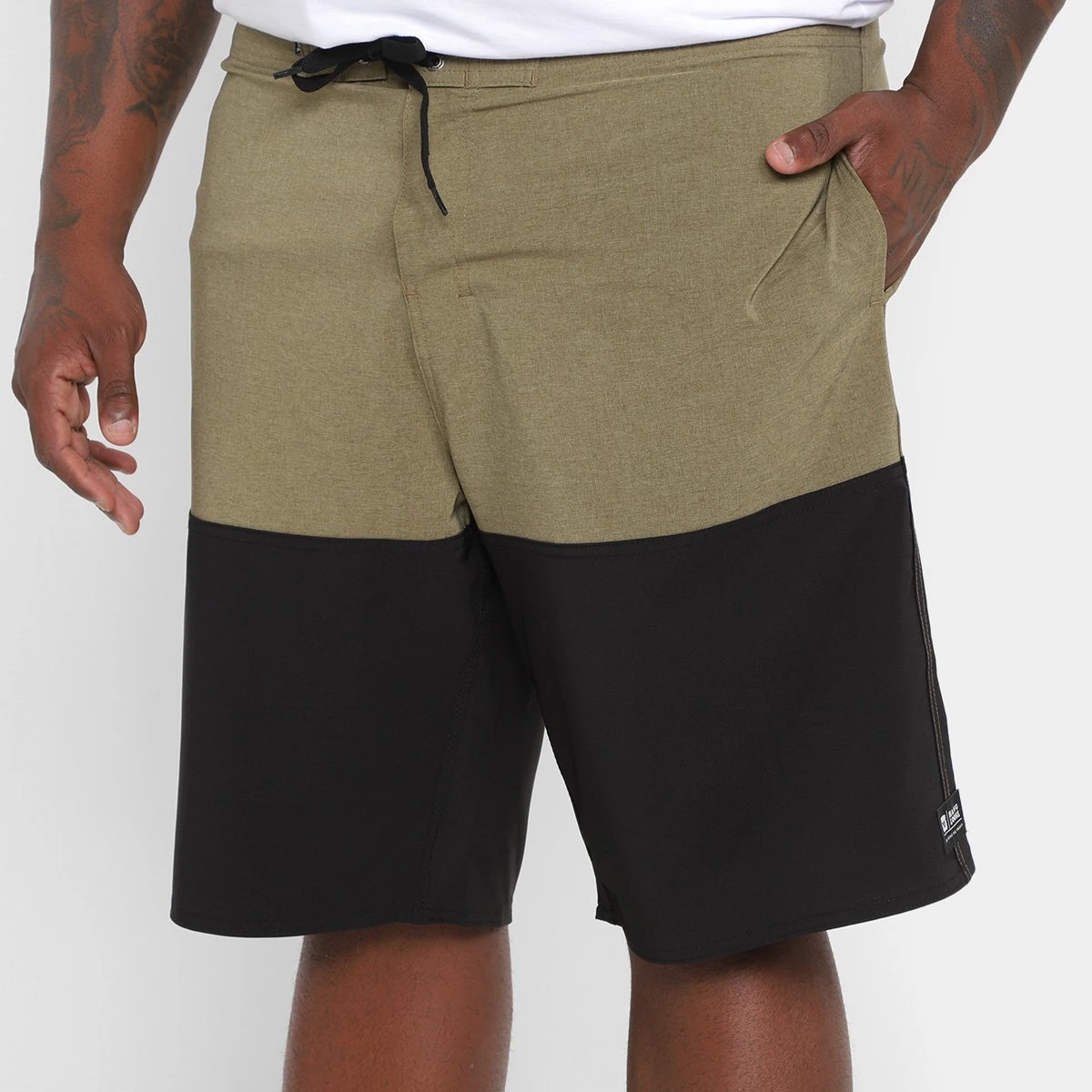 Bermuda Hang Loose Hibrida Blockparty Plus Size Masculina 3 Bermuda Hang Loose Hibrida Blockparty Plus Size Masculina