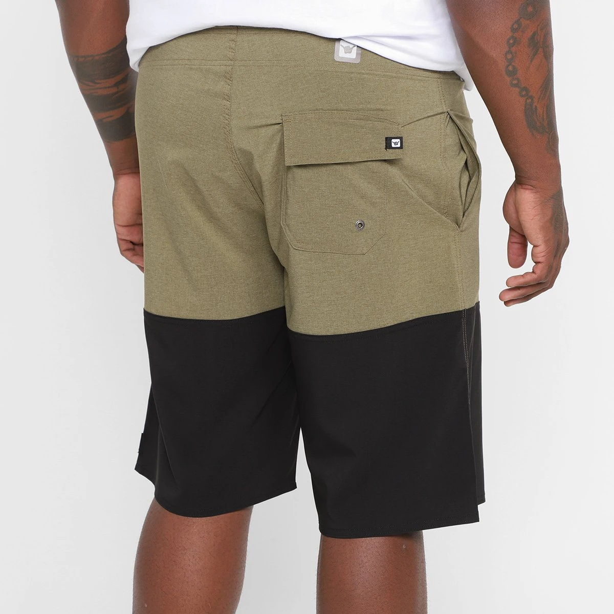 Bermuda Hang Loose Hibrida Blockparty Plus Size Masculina 4 Bermuda Hang Loose Hibrida Blockparty Plus Size Masculina - Image 2