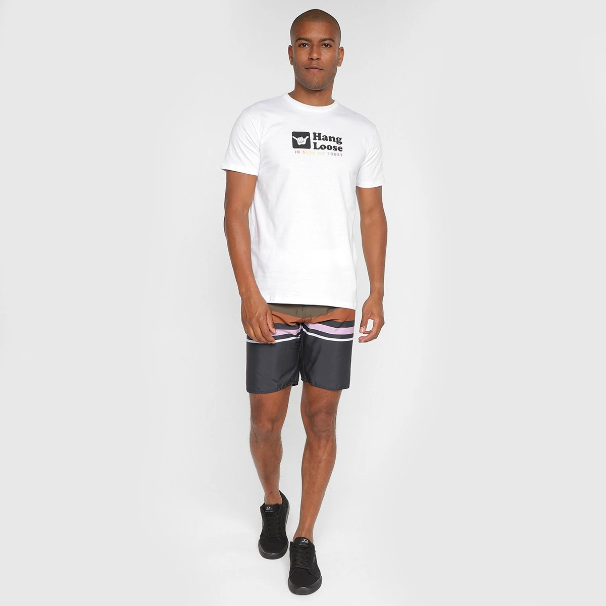 Bermuda D' Água Hang Loose Stripe Masculina 6 Bermuda D' Água Hang Loose Stripe Masculina - Image 4