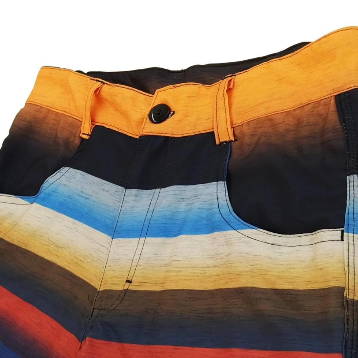 Veex Moda Bermuda Híbrida Laranja Listrada Veex 4 Veex Moda Bermuda Híbrida Laranja Listrada Veex - Image 2