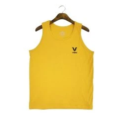 Veex Moda Regata Masculina Básica Logo Elements Amarela