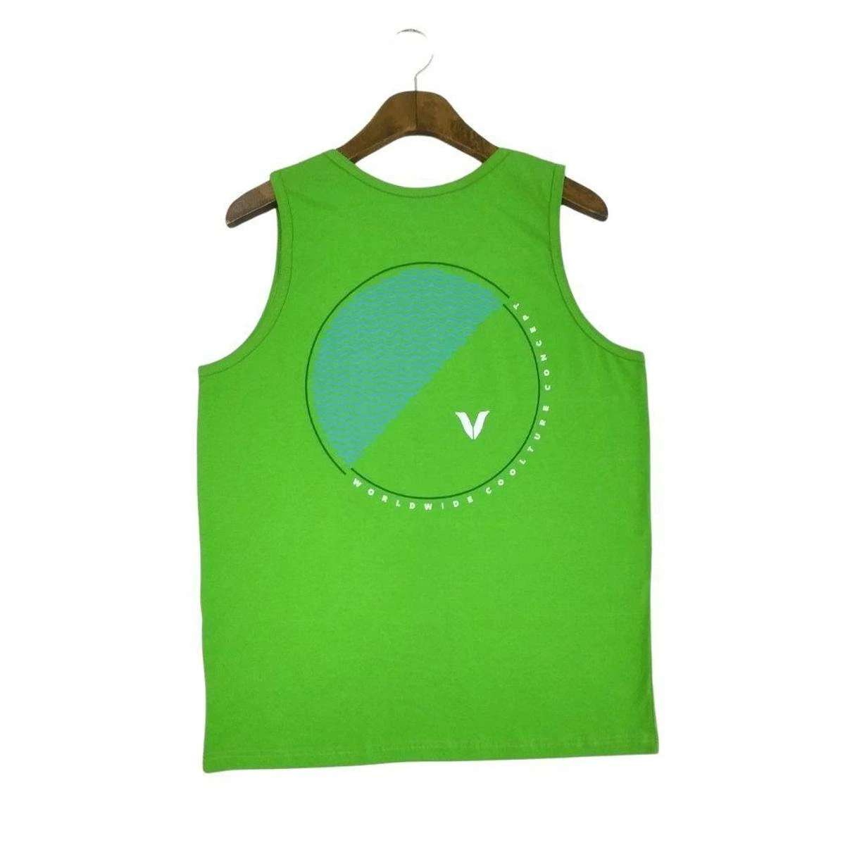 Veex Moda Regata Masculina Básica Coolture Verde 4 Veex Moda Regata Masculina Básica Coolture Verde - Image 2