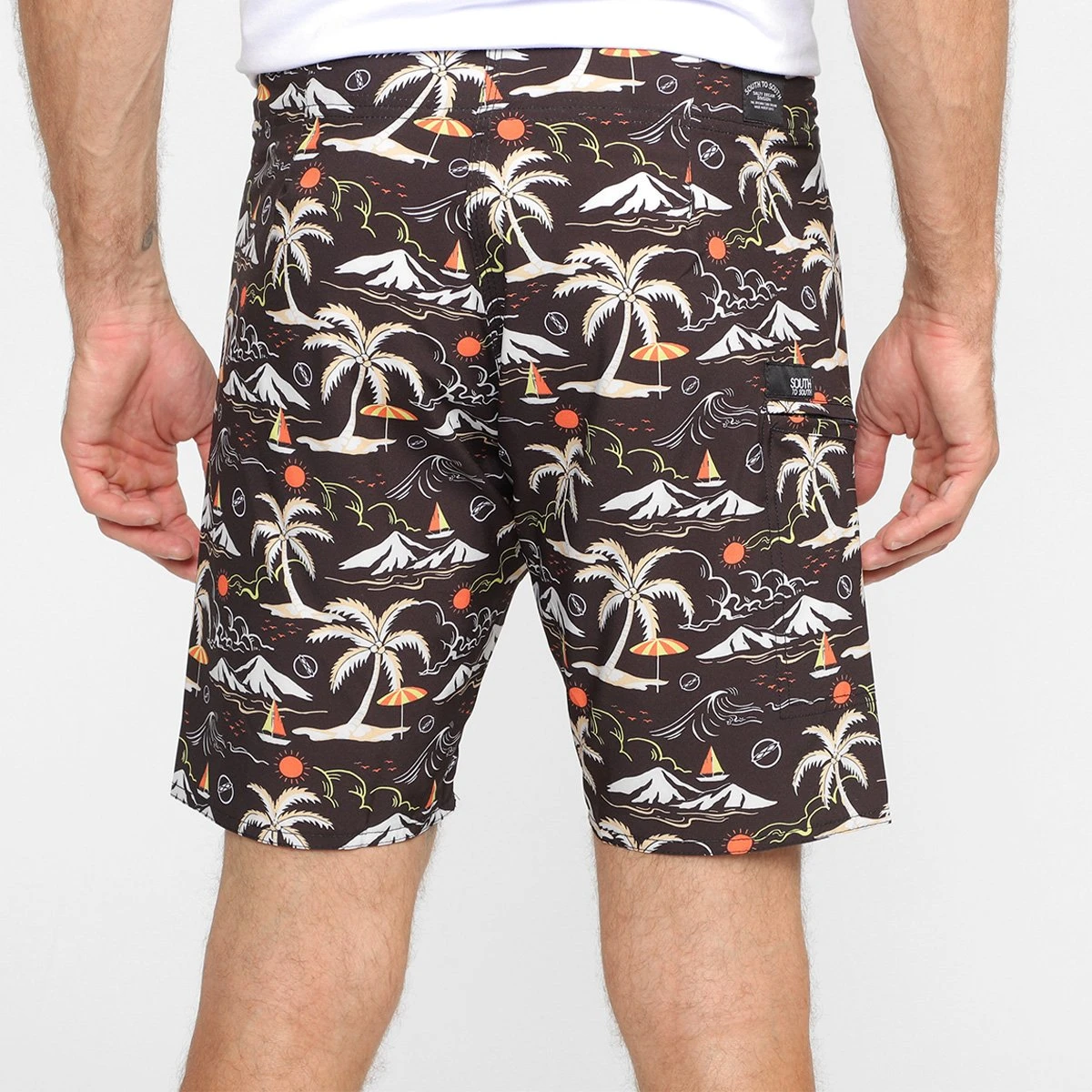 Bermuda D'Água South To South Coqueiro Masculina 4 Bermuda D'Água South To South Coqueiro Masculina - Image 2