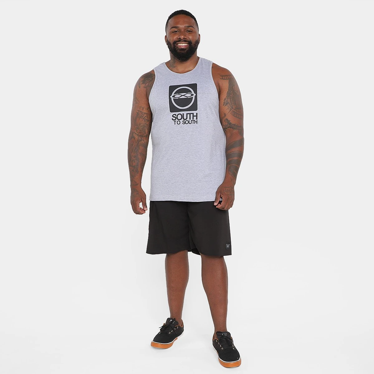 Bermuda D'Água South To South Básica Plus Size Masculina 6 Bermuda D'Água South To South Básica Plus Size Masculina - Image 4