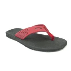 Chinelo Masculino Oakley Lines Preto Vermelho -Redley Store D63 3455 006 zoom3