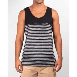 Camiseta Regata Rip Curl Melting Stripe Black