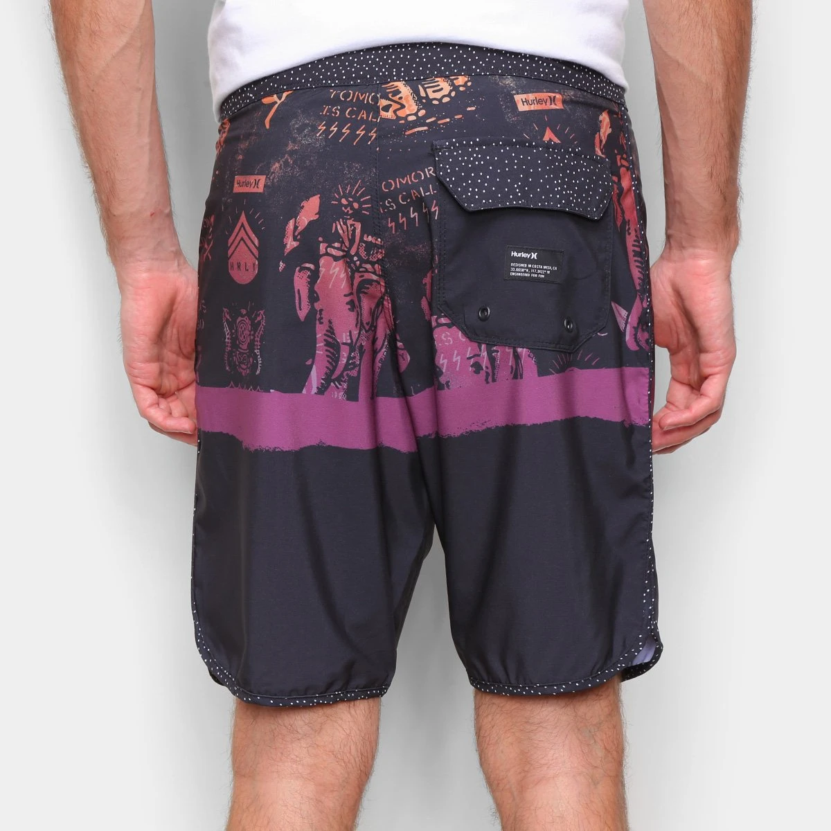 Bermuda Água Hurley Surf Punk Masculina 4 Bermuda Água Hurley Surf Punk Masculina - Image 2