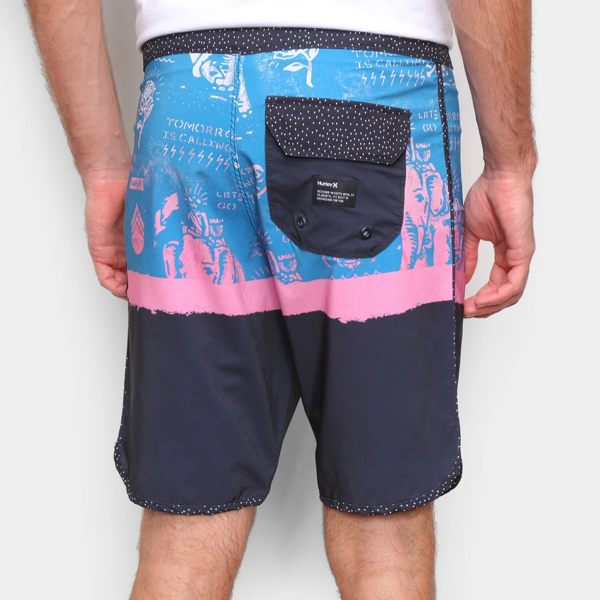 Bermuda Água Hurley Surf Punk Masculina 4 Bermuda Água Hurley Surf Punk Masculina - Image 2