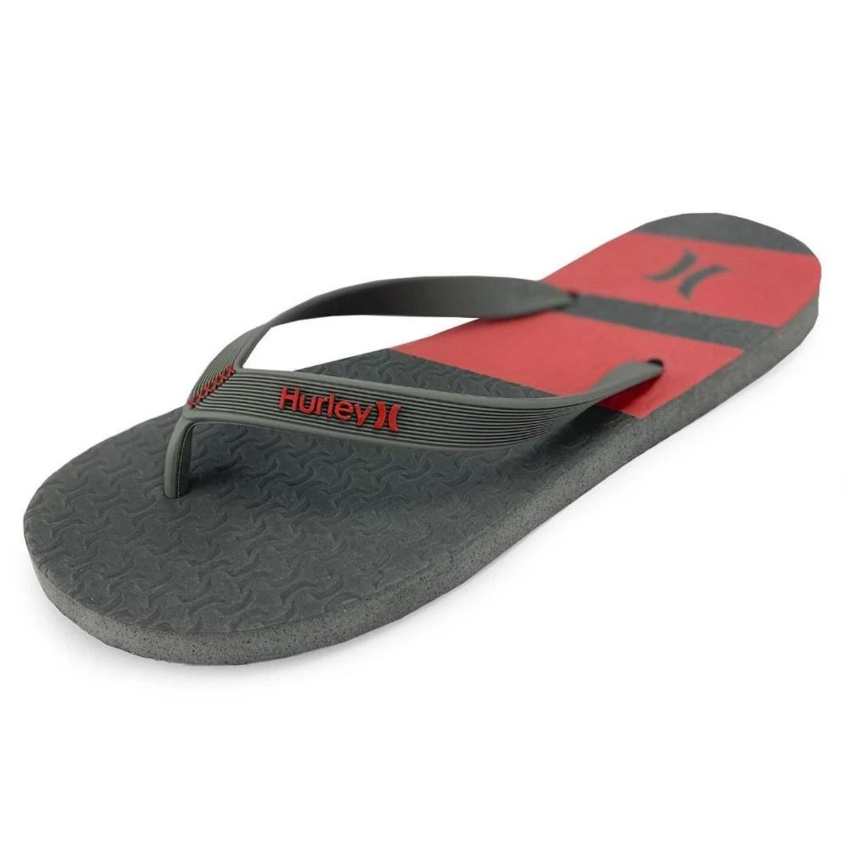 Chinelo Hurley Boulder Cinza E Vermelho 4 Chinelo Hurley Boulder Cinza E Vermelho - Image 2