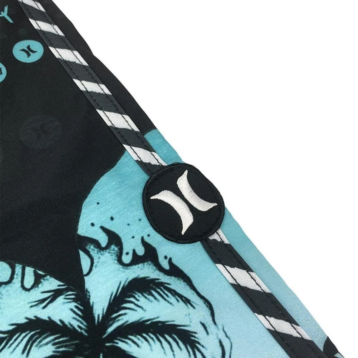 Bermuda Água Hurley Caos Preta E Azul 4 Bermuda Água Hurley Caos Preta E Azul - Image 2