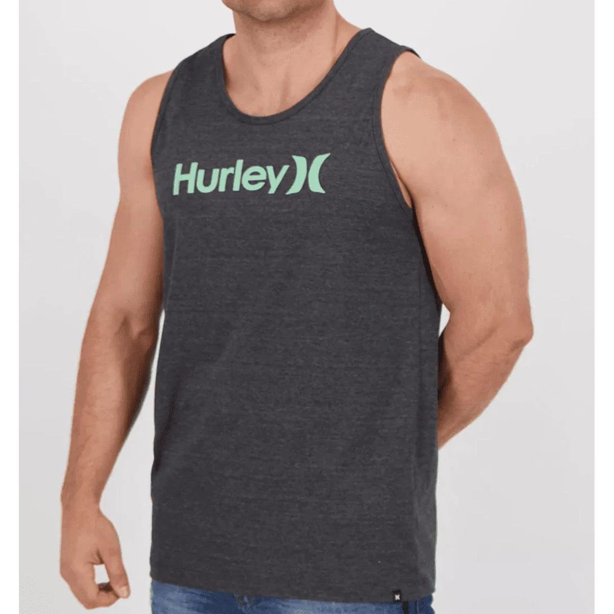 Camiseta Regata Hurley O&O Solid Preto Mescla 5 Camiseta Regata Hurley O&O Solid Preto Mescla - Image 3