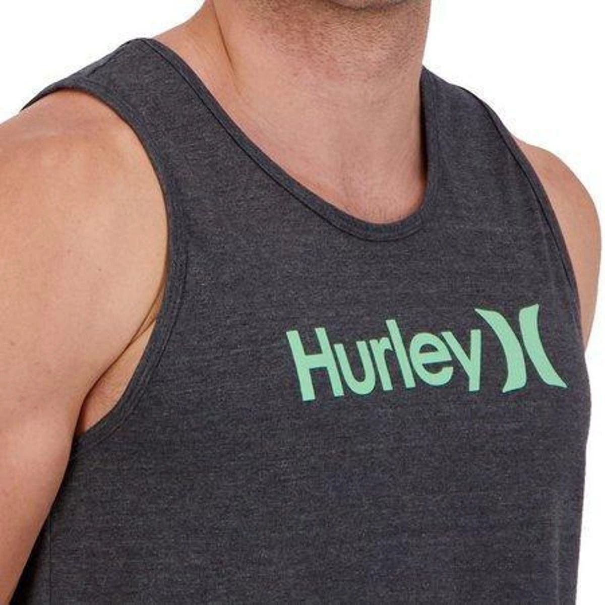 Camiseta Regata Hurley O&O Solid Preto Mescla 6 Camiseta Regata Hurley O&O Solid Preto Mescla - Image 4
