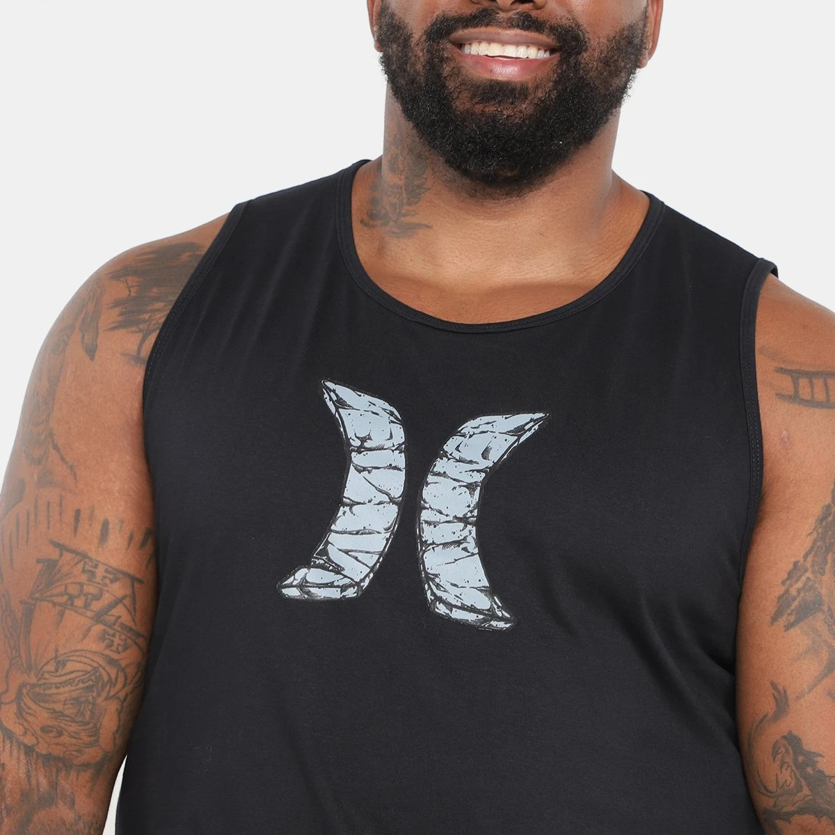 Regata Hurley Plus Size Hard Icon Masculina 5 Regata Hurley Plus Size Hard Icon Masculina - Image 3