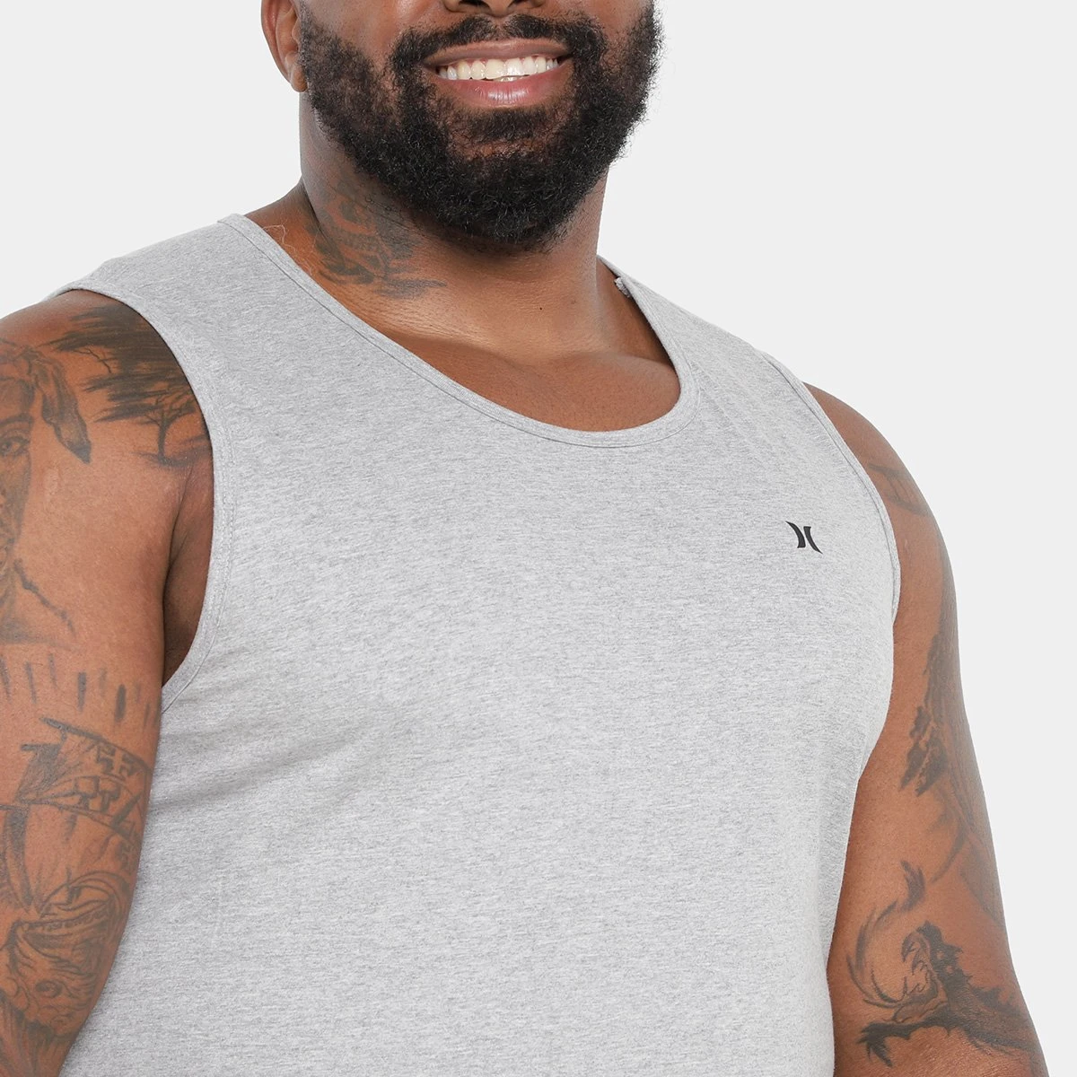 Regata Hurley Plus Size Mini Icon Masculina 5 Regata Hurley Plus Size Mini Icon Masculina - Image 3