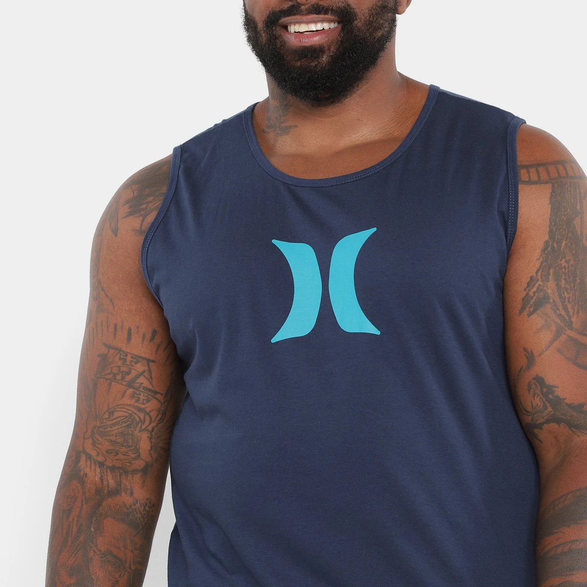 Regata Hurley Plus Size Icon Masculina 5 Regata Hurley Plus Size Icon Masculina - Image 3