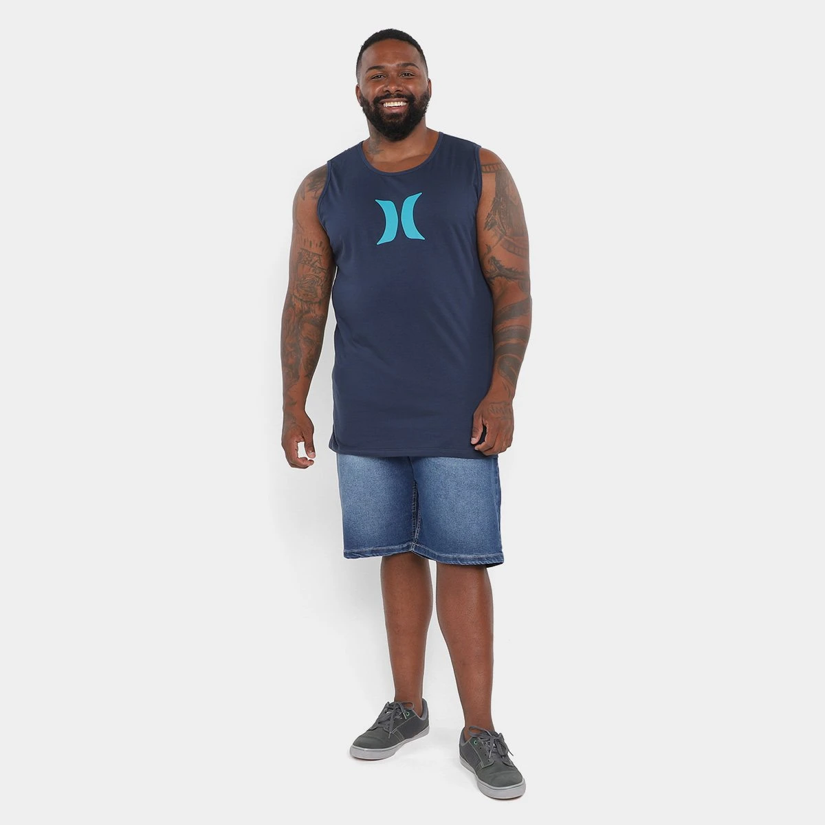 Regata Hurley Plus Size Icon Masculina 6 Regata Hurley Plus Size Icon Masculina - Image 4