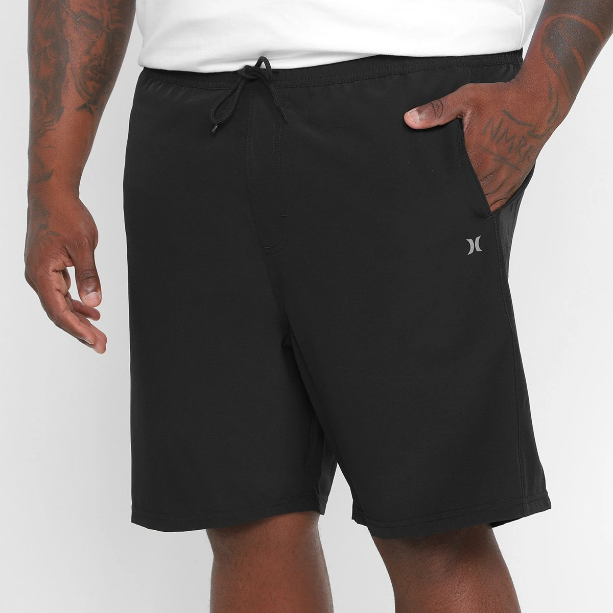 Bermuda Hurley Plus Size Elástico Block Masculina 3 Bermuda Hurley Plus Size Elástico Block Masculina