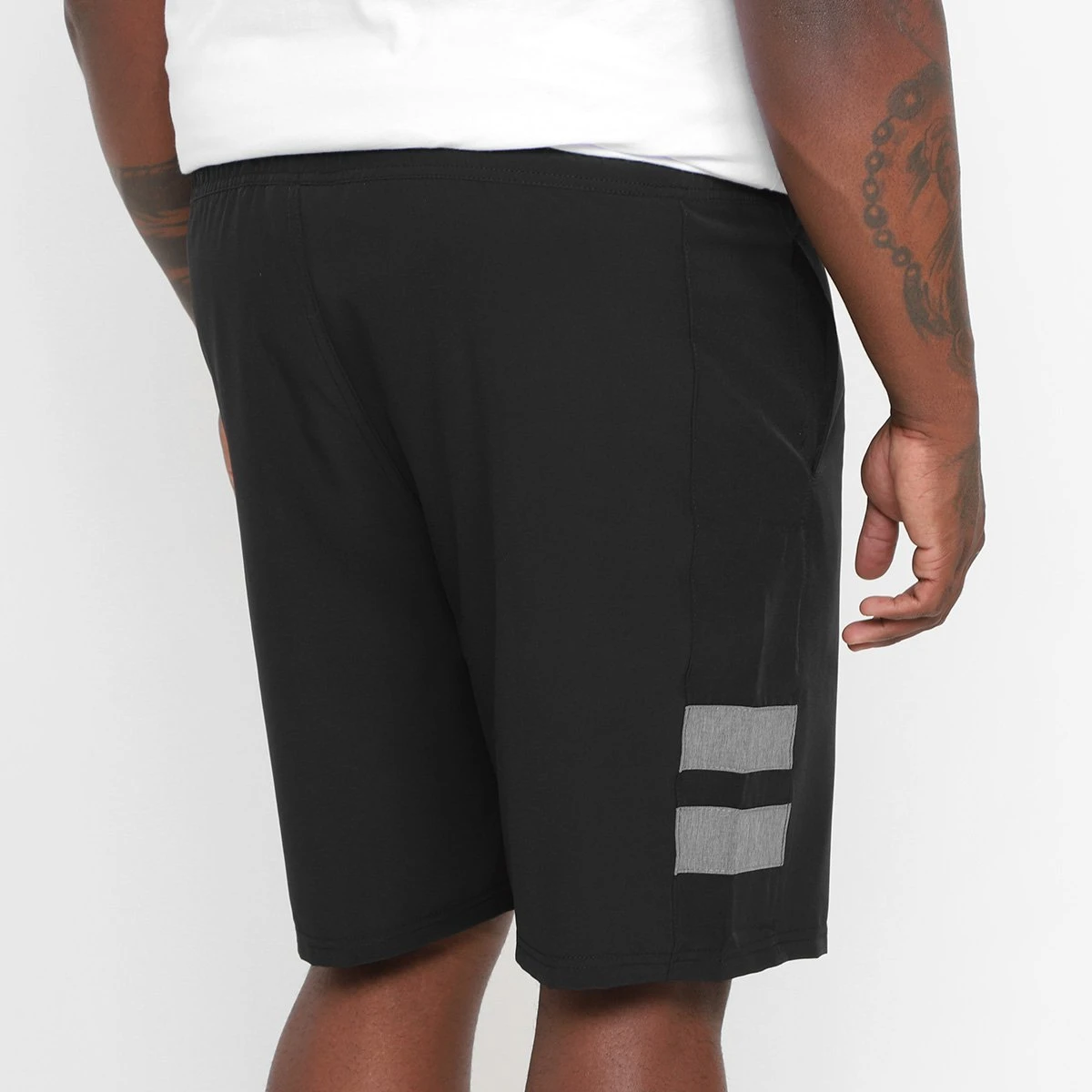 Bermuda Hurley Plus Size Elástico Block Masculina 4 Bermuda Hurley Plus Size Elástico Block Masculina - Image 2