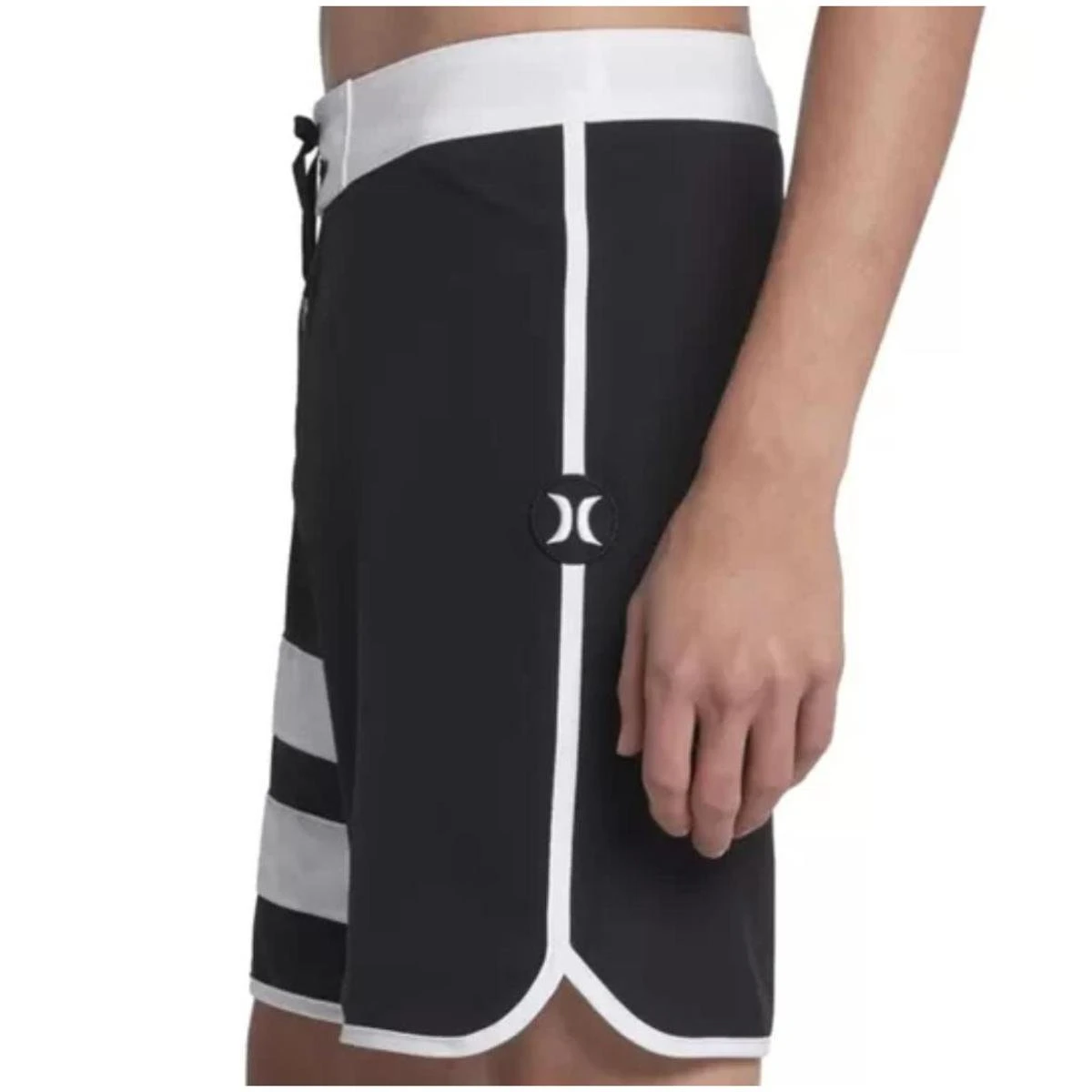 Bermuda Hurley Phantom Block Party "18" - 42 - Preto+Branco - Masculino 4 Bermuda Hurley Phantom Block Party "18" - 42 - Preto+Branco - Masculino - Image 2