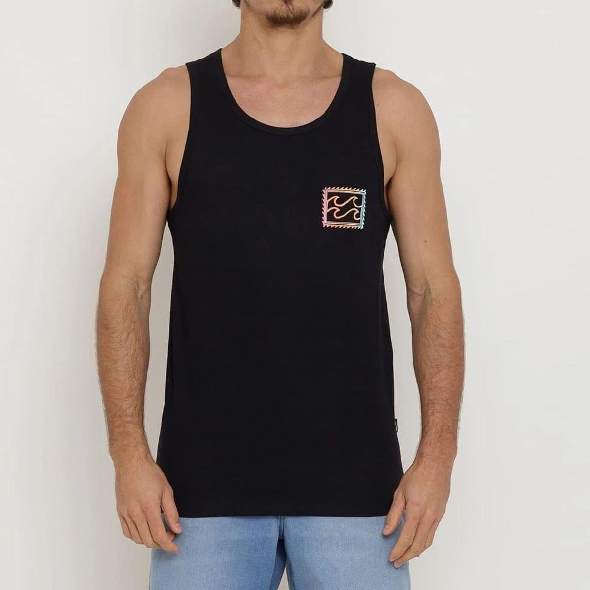 Camiseta Regata Billabong Crayon Wave I Preto 3 Camiseta Regata Billabong Crayon Wave I Preto