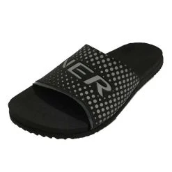 Sandália Kenner Slide Logomania Line Preta / Cinza 35