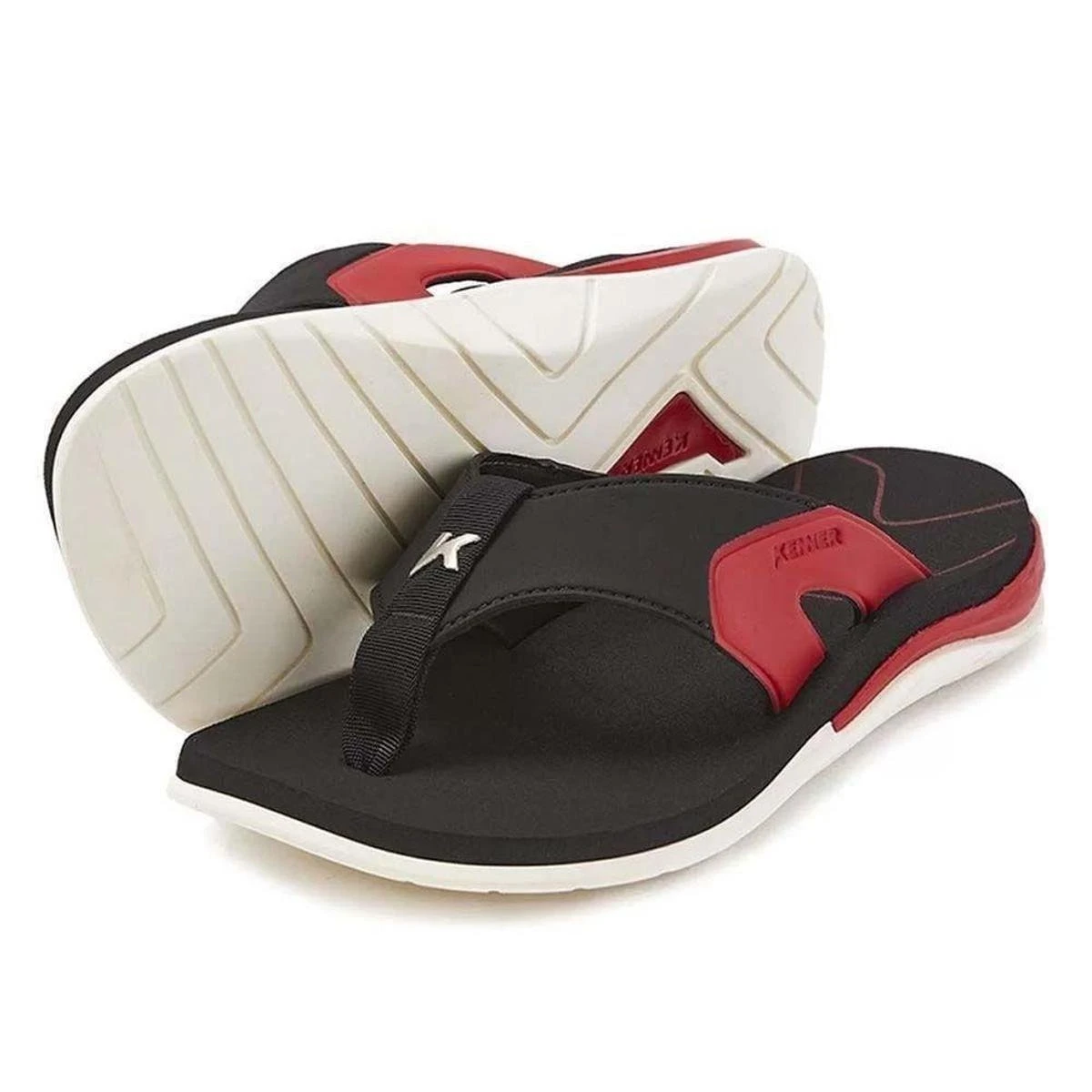Sandália Kenner X-Gel Preta / Vermelha 38 3 Sandália Kenner X-Gel Preta / Vermelha 38