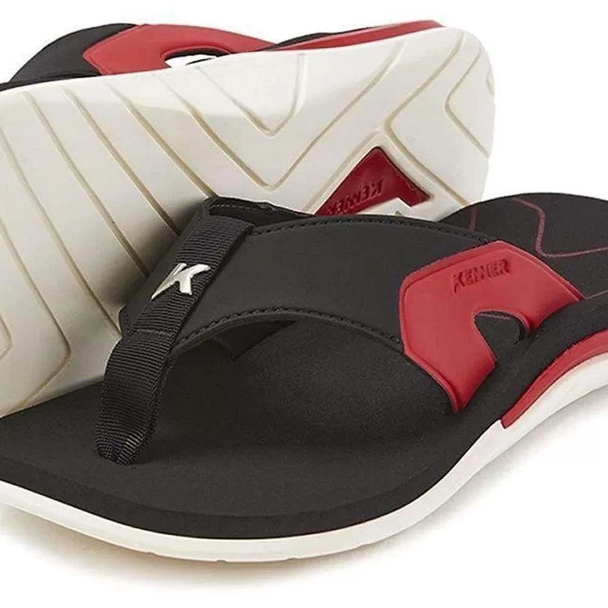 Sandália Kenner X-Gel Preta / Vermelha 38 4 Sandália Kenner X-Gel Preta / Vermelha 38 - Image 2