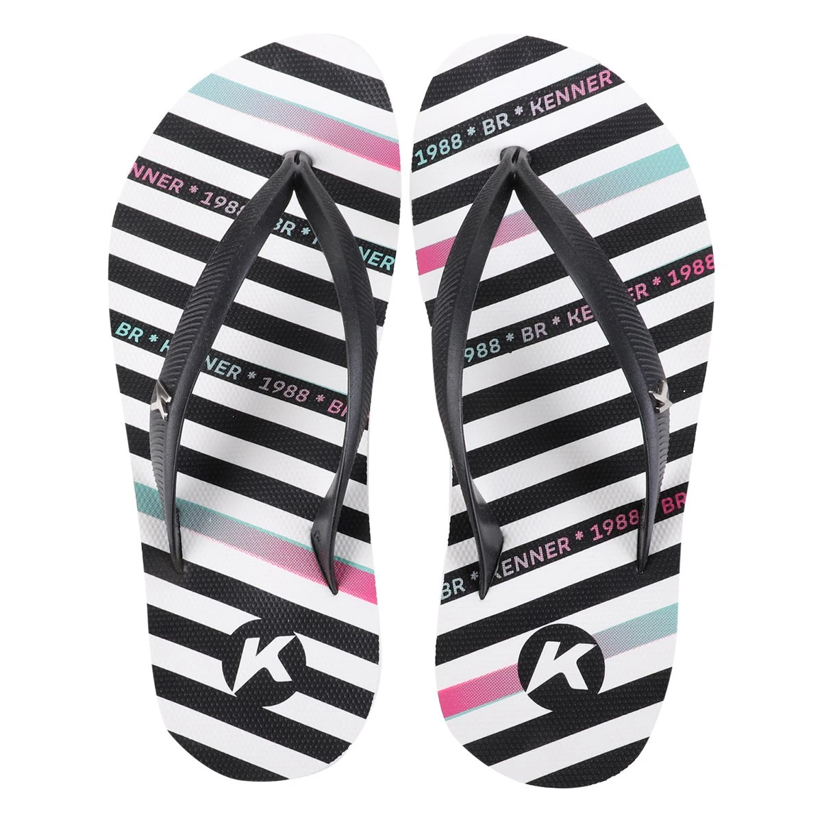 Chinelo Kenner Ibiza Listra Degradê Feminino 3 Chinelo Kenner Ibiza Listra Degradê Feminino