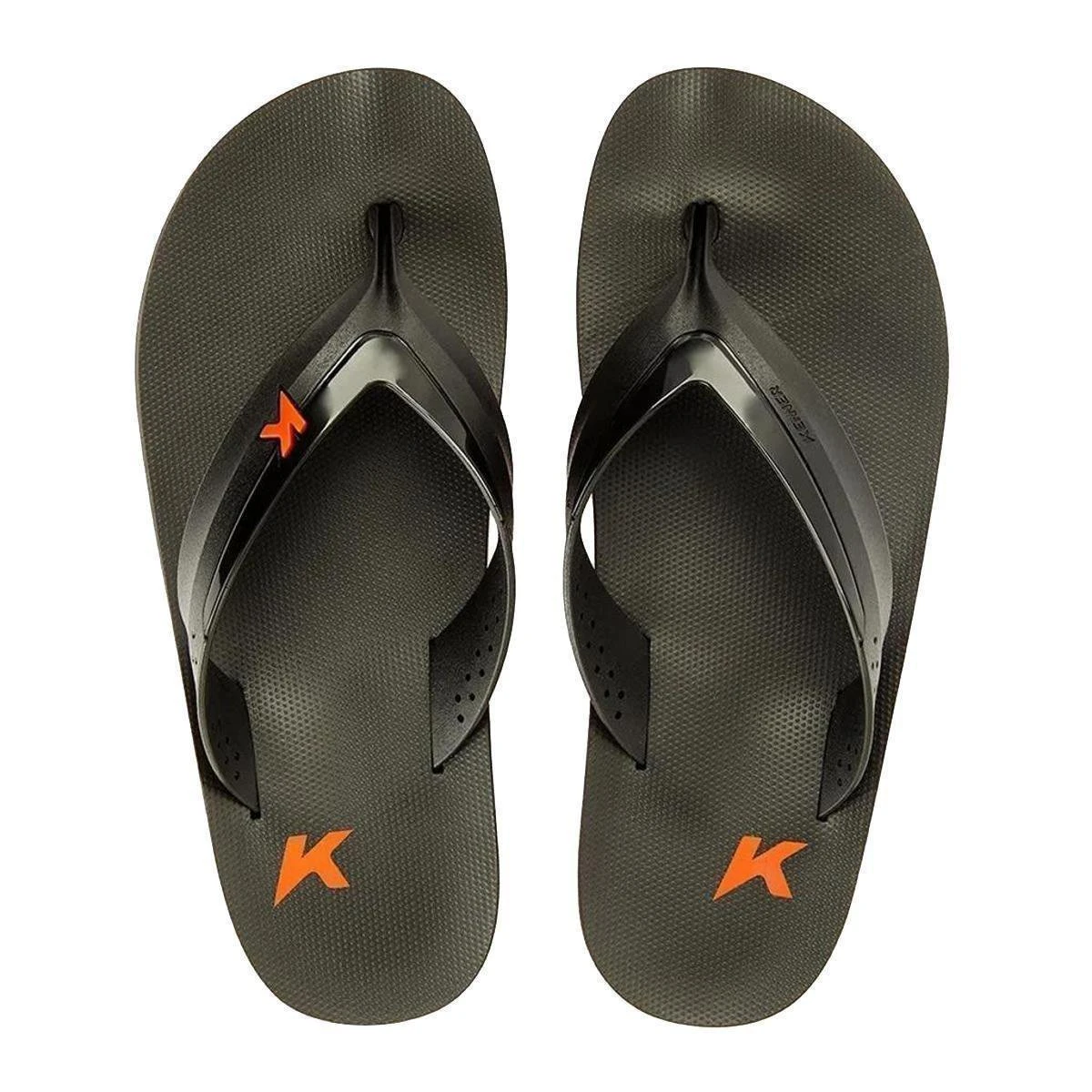 Chinelo Kenner Breath Masculino - Preto E Laranja 3 Chinelo Kenner Breath Masculino - Preto E Laranja